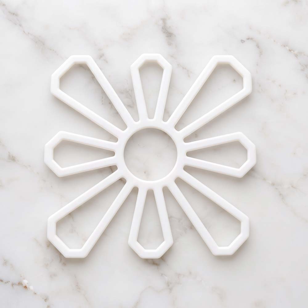 Plastik Papatya Motif - 6lı Paket
